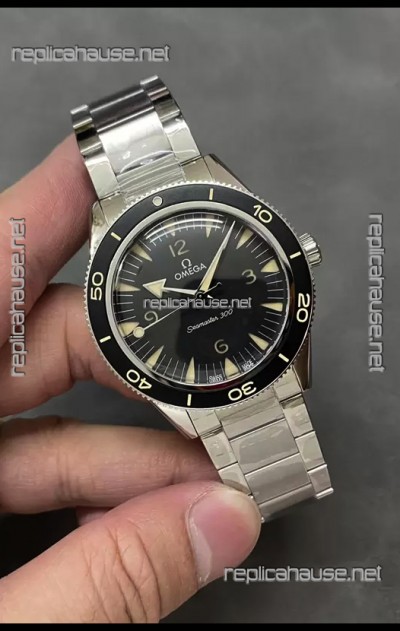 Omega Seamaster 300 Black Dial  1:1 Mirror Swiss Replica Watch