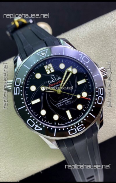 Omega Seamaster Diver 300M Edition 1:1 Mirror Replica Watch in Black Dial 