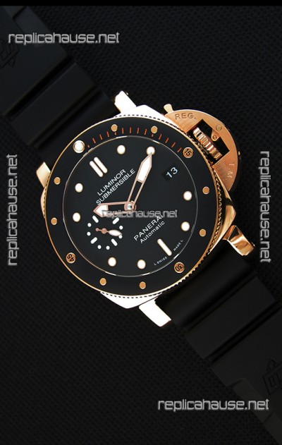 Panerai Luminor Submersible 3 days PAM684 Rose Gold Swiss 1:1 Mirror Replica Watch 