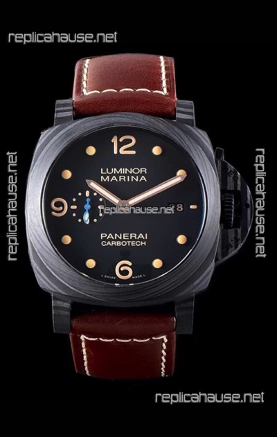 Panerai Luminor Marina PAM661 Carbotech 1:1 Mirror Replica Watch 2020 Improved Version