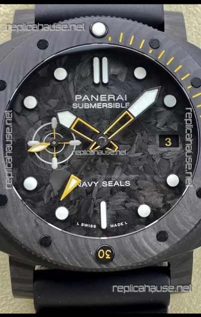 Panerai Submersible PAM01324 Carbotech GMT Navy Seals Edition 1:1 Mirror Replica Watch 44MM