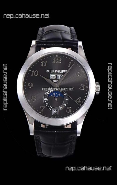 Patek Philippe Annual Calendar 5396-012 Complications Swiss Replica Watch in Grey Dial 