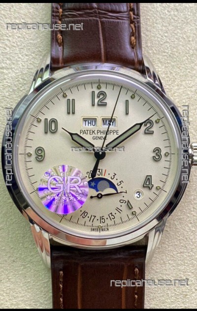 Patek Philippe Grand Complications 5320G-001 1:1 Mirror Swiss Replica Watch Milky White Dial 