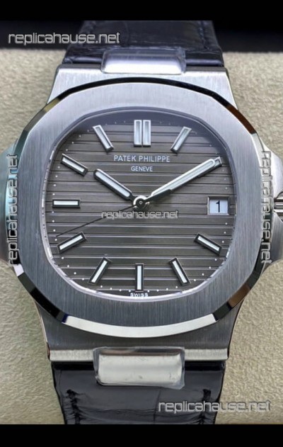 Patek Philippe Nautilus 5711G-001 904L Steel 2023 Updated Mirror Replica Watch - Grey Dial