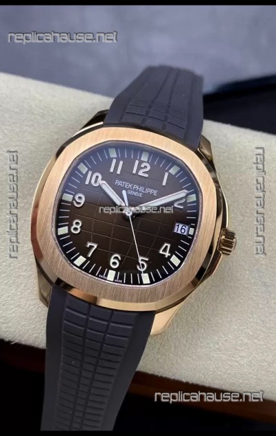 Patek Philippe Aquanaut 5167-001 Swiss Replica 904L Rose Gold - 1:1 Mirror Edition