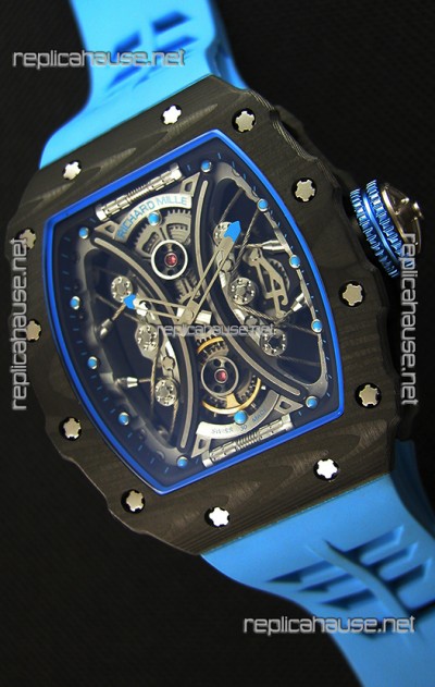 Richard Mille RM53-01 Pablo Mac Donough Carbon Case Swiss Replica Watch 