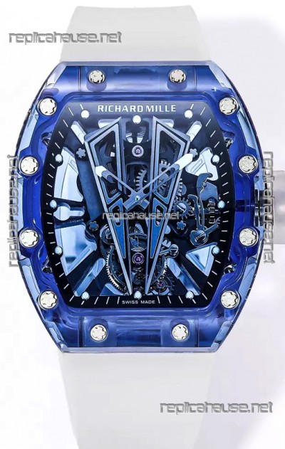 Richard Mille RM27-03 Sapphire Casing with Genuine Tourbillon Movement 1:1 Ultimate Replica