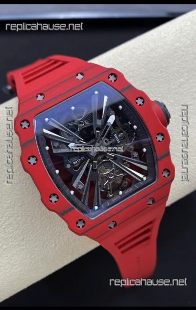 Richard Mille RM12-01 Carbon Fiber Case Genuine Tourbillon Movement 1:1 Mirror Replica Watch