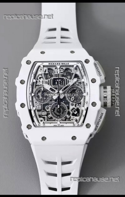 Richard Mille RM11-03 Titanium/White Ceramic 1:1 Mirror Quality Swiss Replica Watch