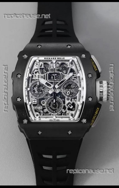 Richard Mille RM11-03 Titanium/Black Ceramic 1:1 Mirror Quality Swiss Replica Watch