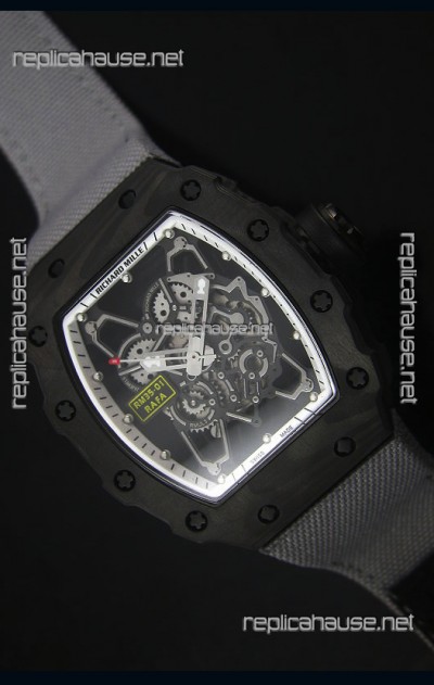 Richard Mille RM35-01 Rafael Nadal Edition Swiss Replica Watch Grey Nylon Strap