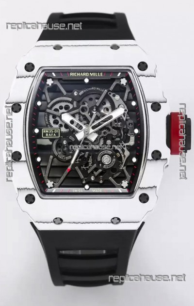 Richard Mille RM35-01 Rafael Nadal Carbon Fiber Casing with Genuine Tourbillon Super Clone Watch
