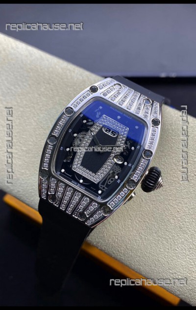 Richard Mille RM-07-01 Stainless Steel Diamonds Ladies 1:1 Mirror Replica Watch 
