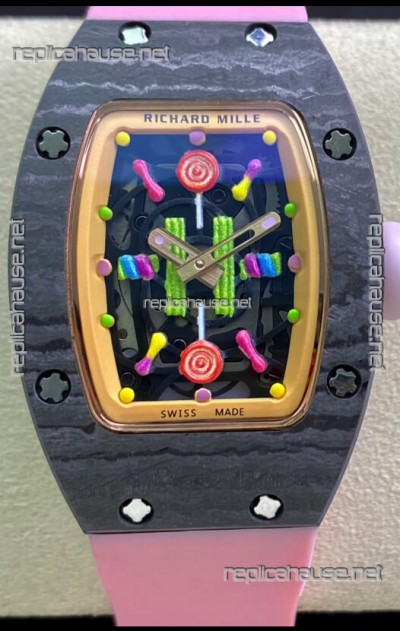 Richard Mille RM-07 Bon Bon Carbon Casing Ladies 1:1 Swiss Replica Watch