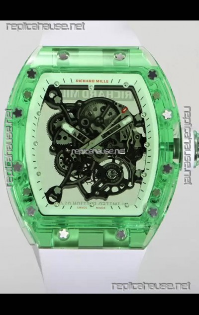 Richard Mille RM055 Transparent Sapphires Casing with Genuine Tourbillon Super Clone Watch