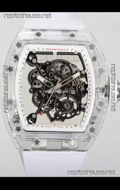 Richard Mille RM055 Transparent Sapphires Casing with Genuine Tourbillon Super Clone Watch