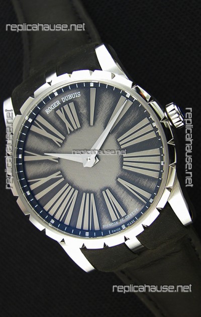 Roger Dubuis Excalibur Steel Case Grey Dial Swiss Replica Watch