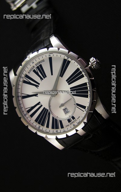 Roger Dubuis Excalibur RDDBEX0460 Steel White Swiss Replica Watch 