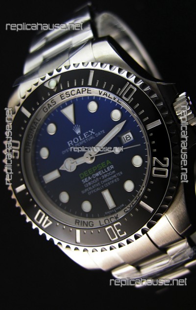 Rolex Sea-Dweller REF# 116660 Deep Sea Blue Swiss Replica 1:1 Mirror - Ultimate 904L Steel Watch 