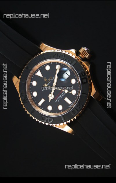 Rolex Yachtmaster 116655 Everose Gold Ceramic 1:1 Ultimate Mirror Replica Watch