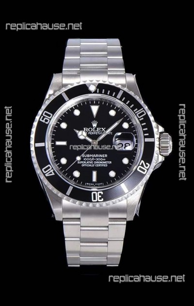 Rolex Submariner Classic Edition Swiss Replica Watch 904L Steel Casing - 1:1 Mirror Replica