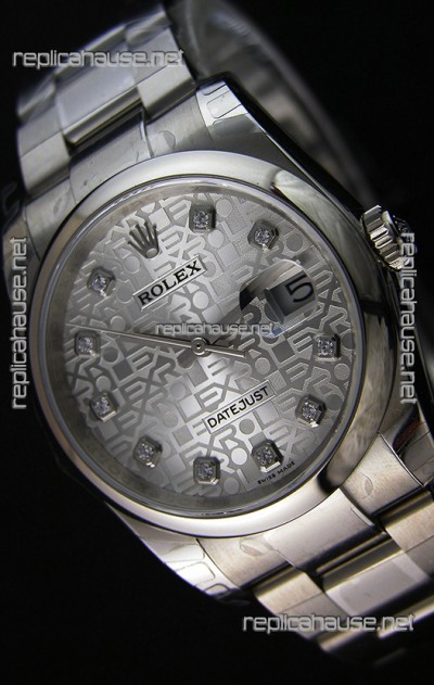 Rolex Datejust Japanese Replica Watch - Silver Dial in 36MM with Oyster Strap