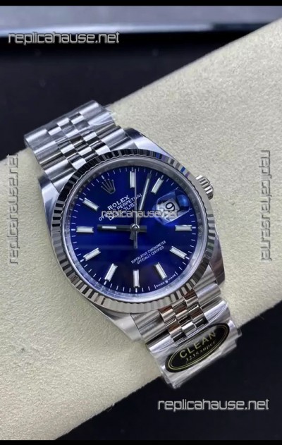 Rolex Datejust Cal.3235 Movement 1:1 Mirror Replica 904L Steel 36MM - Blue Dial