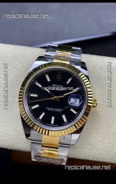 Rolex Datejust 126331 41MM ETA 3235 Swiss 1:1 Mirror Replica Watch in Yellow Gold 904L Steel 