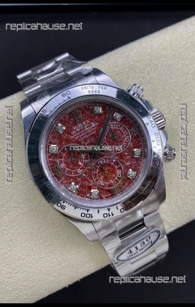 Rolex Cosmograph Daytona Grossular Rubellite Dial Original Cal.4130 Movement - 904L Steel Watch