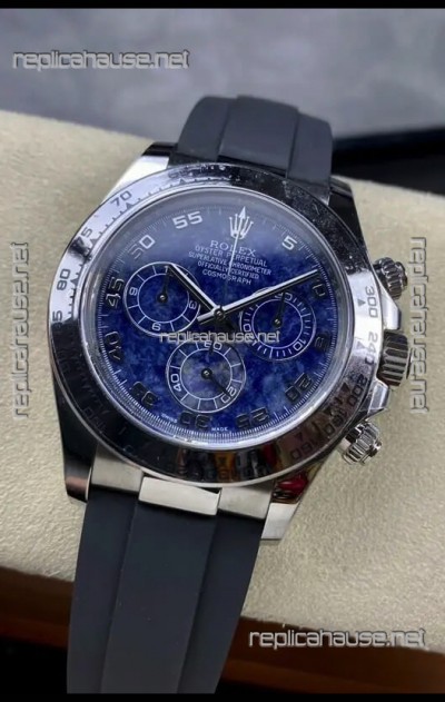 Rolex Cosmograph Daytona Blue Sodalite Dial Original Cal.4130 Movement - 904L Steel Watch