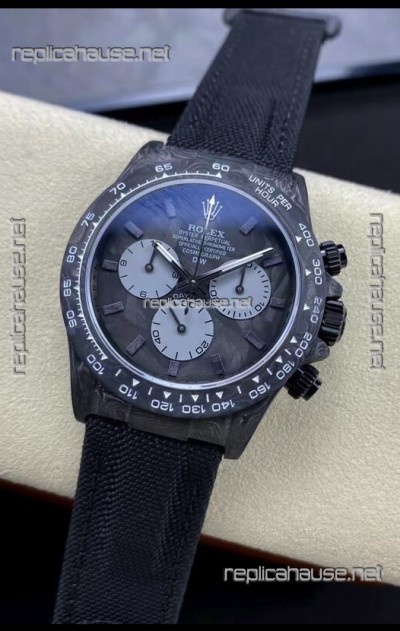 Rolex Daytona DiW All Carbon Graphite Edition Watch - Forged Cabon Casing 1:1 Mirror Replica