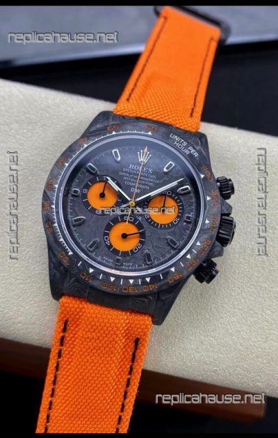 Rolex Daytona DiW Orange Carbon Edition Watch - Forged Cabon Casing 1:1 Mirror Replica