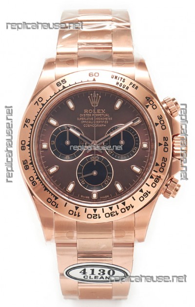 Rolex Cosmograph Daytona M116505 Rose Gold Casing and Brown Dial Original Cal.4130 Movement
