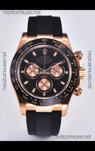 Rolex Cosmograph Daytona M116515 Rose Gold Original Cal.4130 Movement - 904L Steel Watch