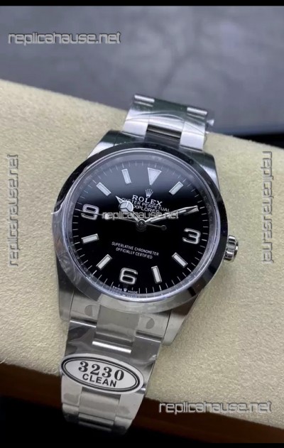 Rolex Explorer I M124270 Black Dial 36MM - 904L Steel in ETA 3230 Movement 