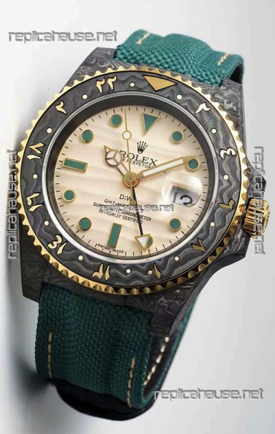 Rolex GMT Masters II DiW Arabic Two Tone  Edition Swiss 1:1 Mirror Replica