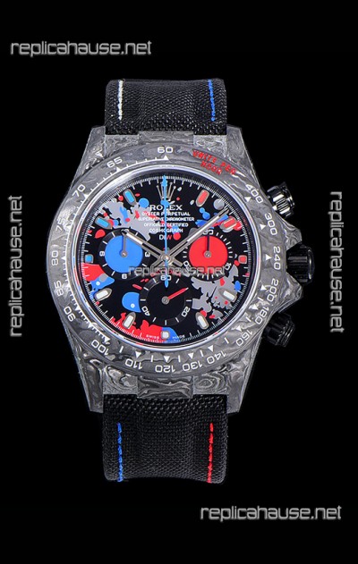 Rolex Daytona DiW Edition Multicolored Dial Edition Forged Cabon Casing 1:1 Mirror Replica
