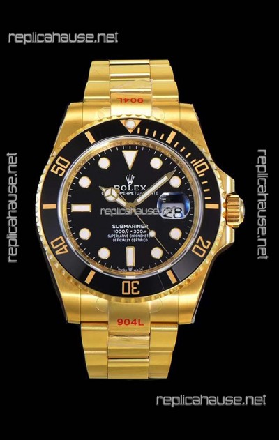 Rolex Submariner 41MM Gold 126618LN - Replica 1:1 Mirror - Ultimate 904L Steel Watch