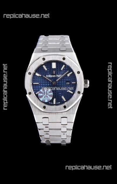 Audemars Piguet Royal Oak Quartz 33MM Swiss Watch Blue Dial - 1:1 Mirror Replica Edition