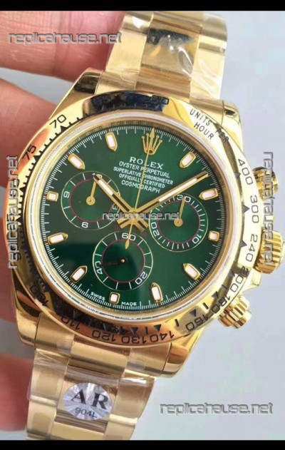 Rolex Cosmograph Daytona 116508 Yellow Gold Original Cal.4130 Movement - Improved Ultimate 904L Steel Watch