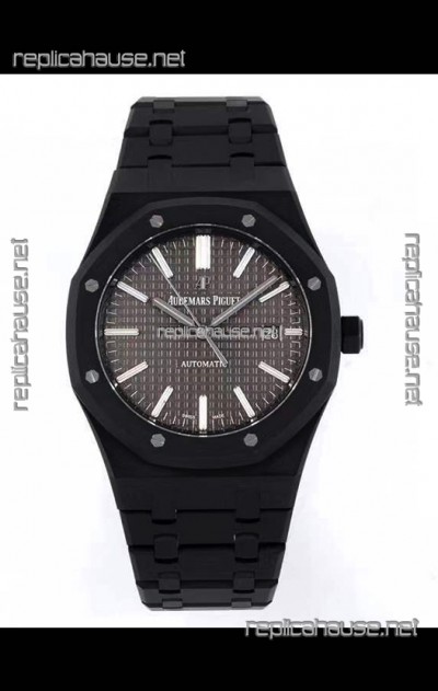 Audemars Piguet Royal Oak PVD Coated Swiss Replica Watch 3120 Swiss Movement - Grey Dial 