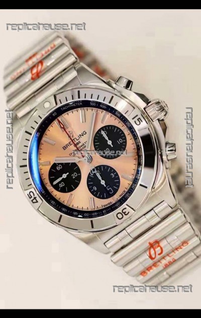 Breitling Chronomat B01 42 Edition Swiss 904L Steel Casing Copper Dial 1:1 Mirror Replica Watch