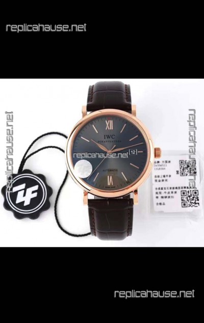 IWC Portofino Automatic 1:1 Mirror Quality Rose Gold Casing Swiss Replica Watch