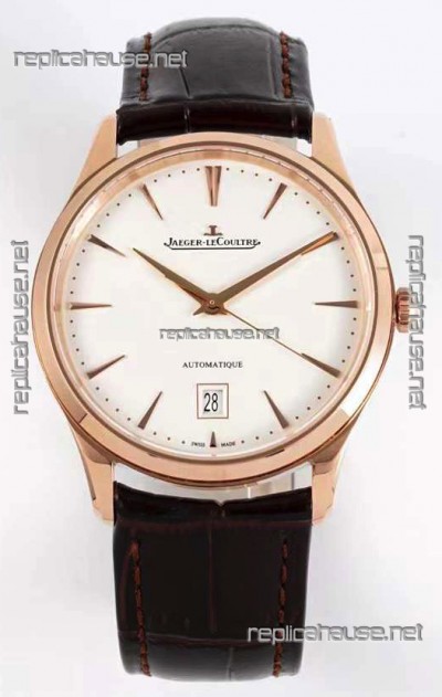 Jaeger LeCoultre Master Ultra Thin Rose Gold Swiss 1:1 Mirror Replica Watch