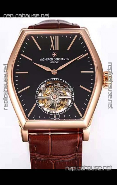 Vacheron Constantin Malte Tourbillon 1:1 Mirror Quality Rose Gold Swiss Replica Watch 