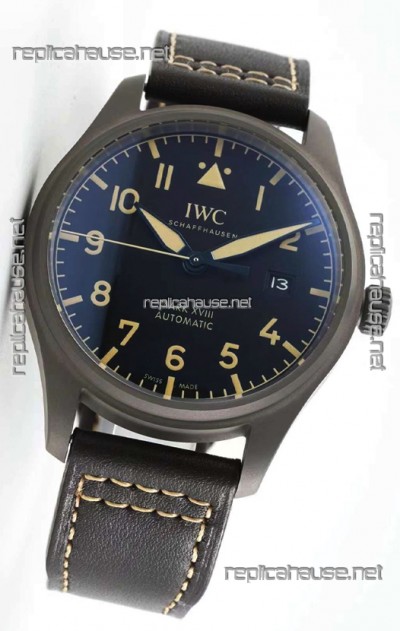 IWC Pilot's MARK XVIII Heritage 1:1 Swiss Watch in Titanium Casing