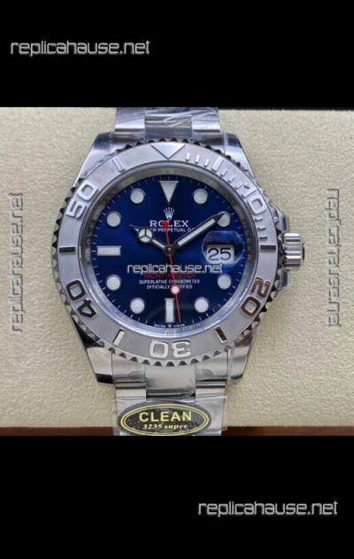 Rolex Yachtmaster 40mm Blue Dial - 1:1 Swiss Replica Watch in 904L Steel Casing
