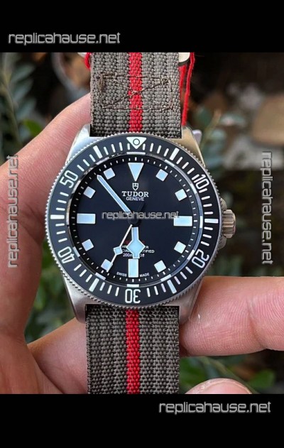 Tudor Pelagos FXD 904L Stainless Steel 1:1 Mirror Replica Watch in Nato Strap 
