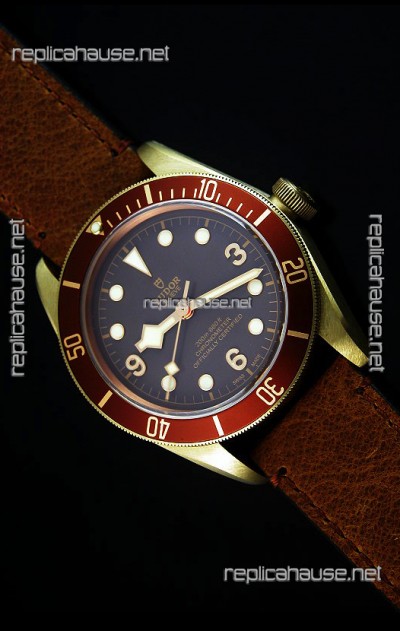 Tudor Heritage Bay Bronze Swiss Replica 1:1 Mirror Replica Edition with Two Straps