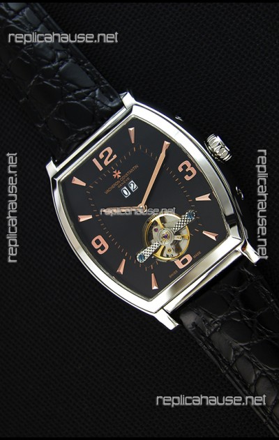 Vacheron Constantin Malte Japanese Tourbillon Replica Watch Black Dial